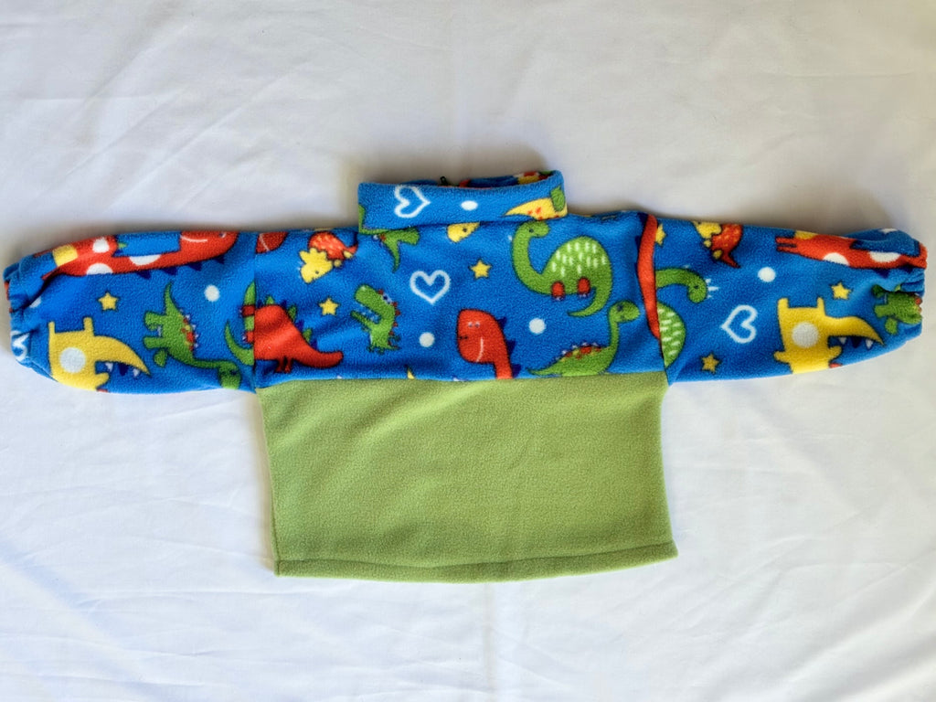 Dinosaur Blue Baby Fleece