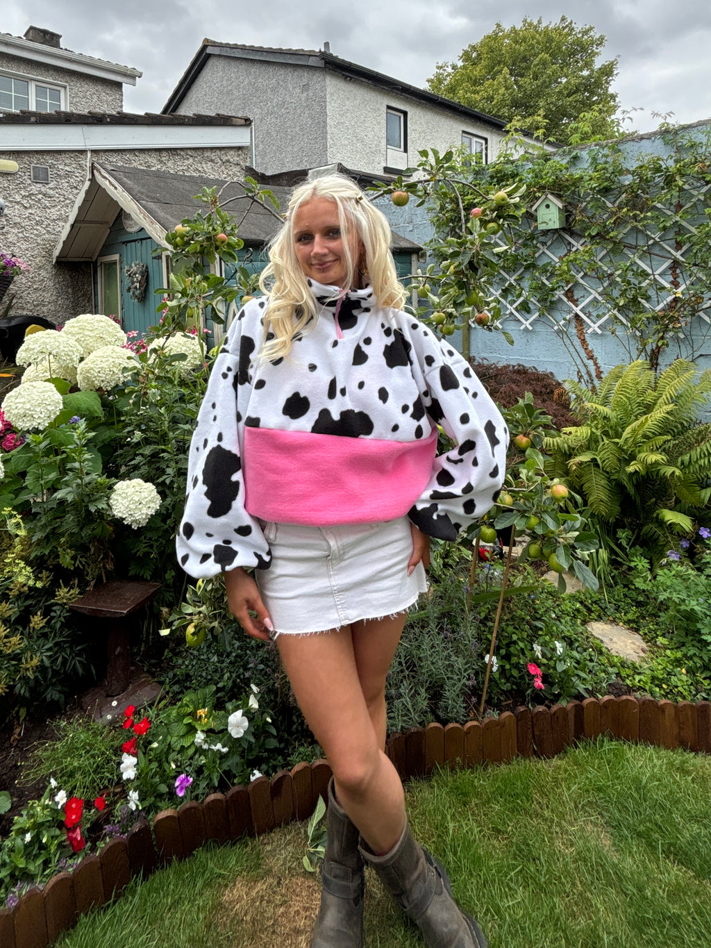 Cow Fleece M/L