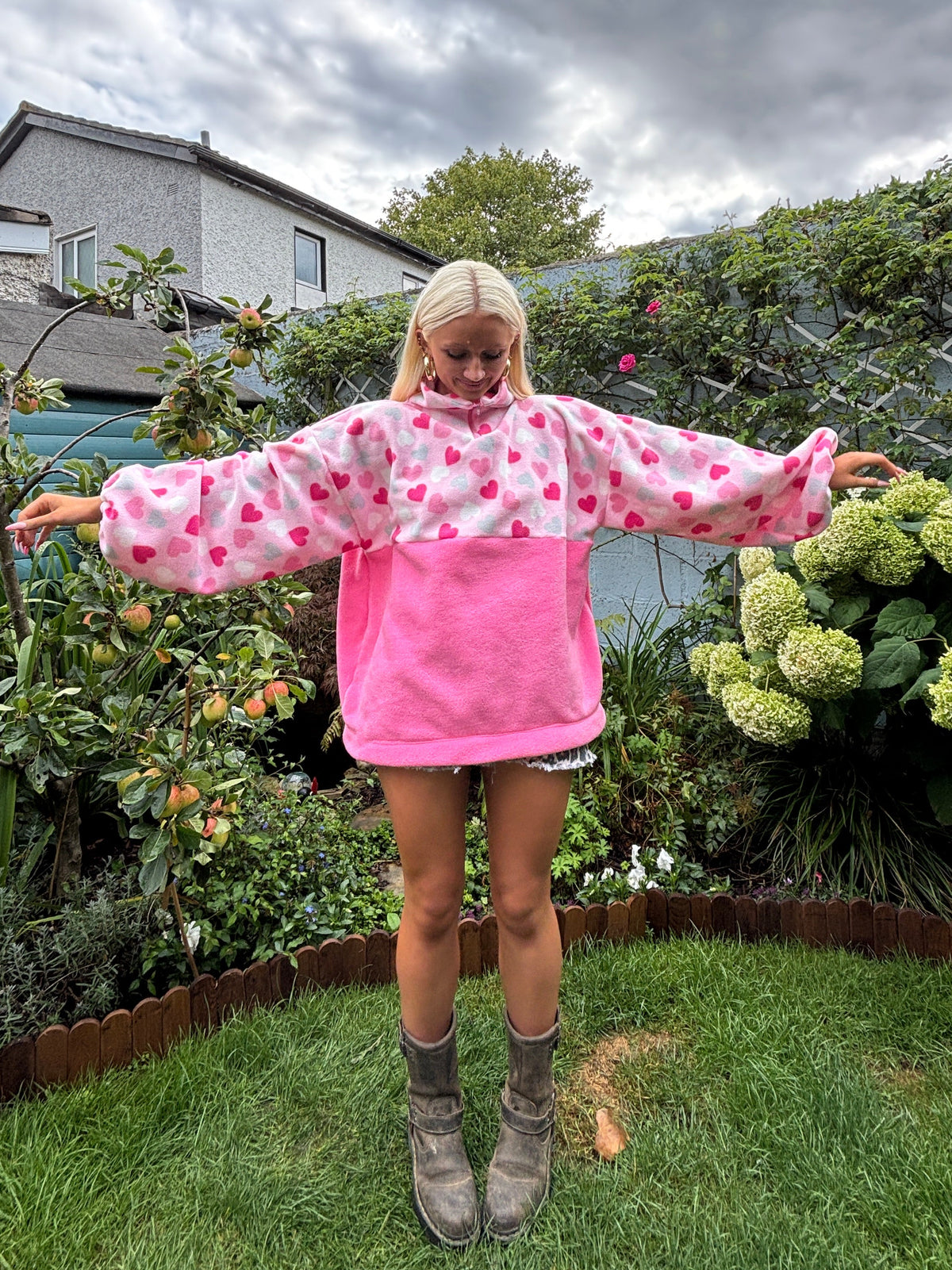 Heart Fleece M/L