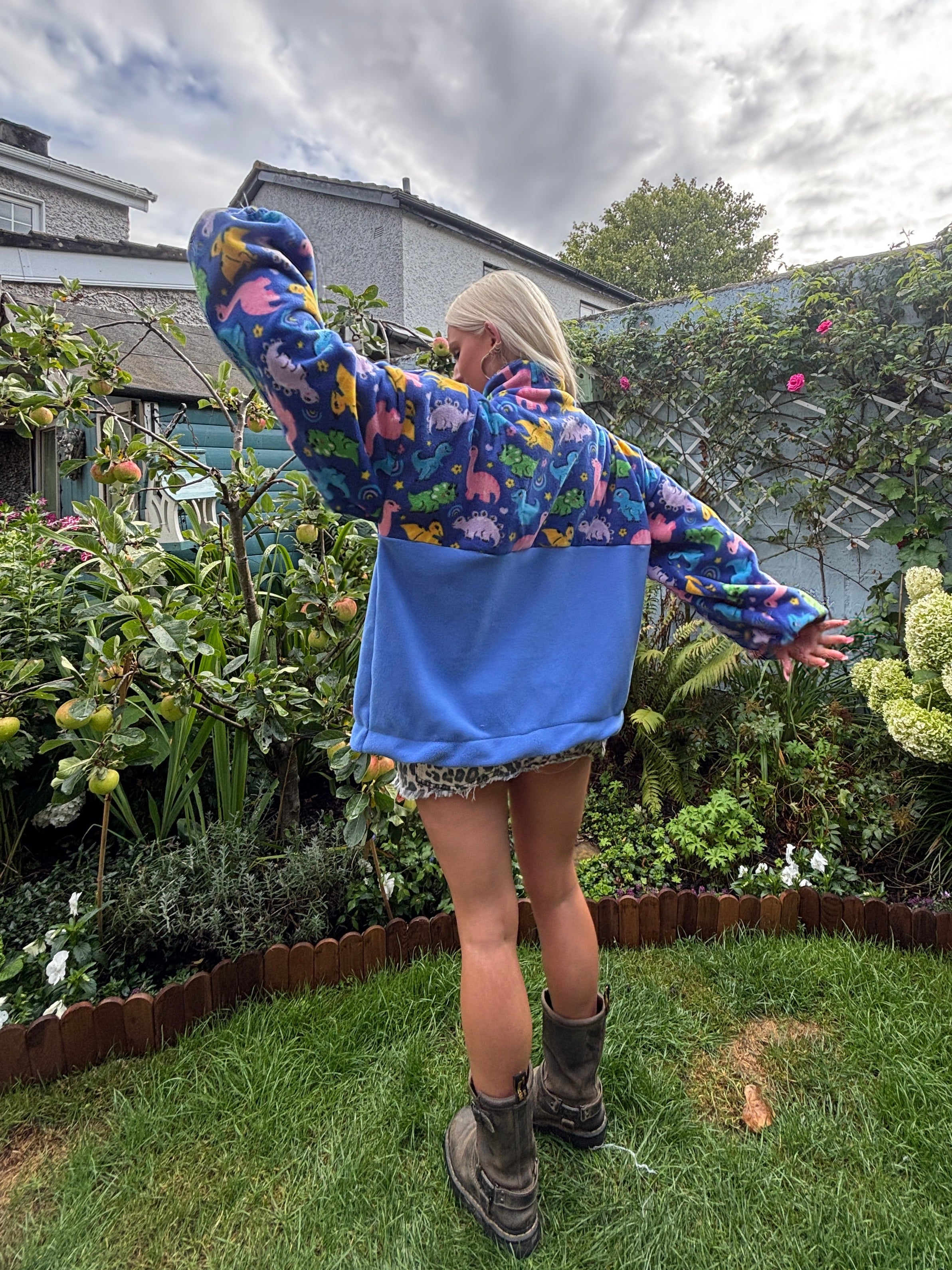 Dinosaur Cartoon Fleece M/L