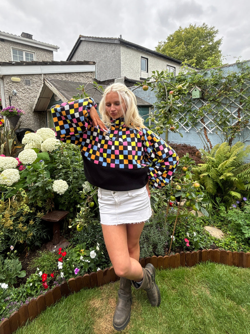 Checkered Fleece M/L
