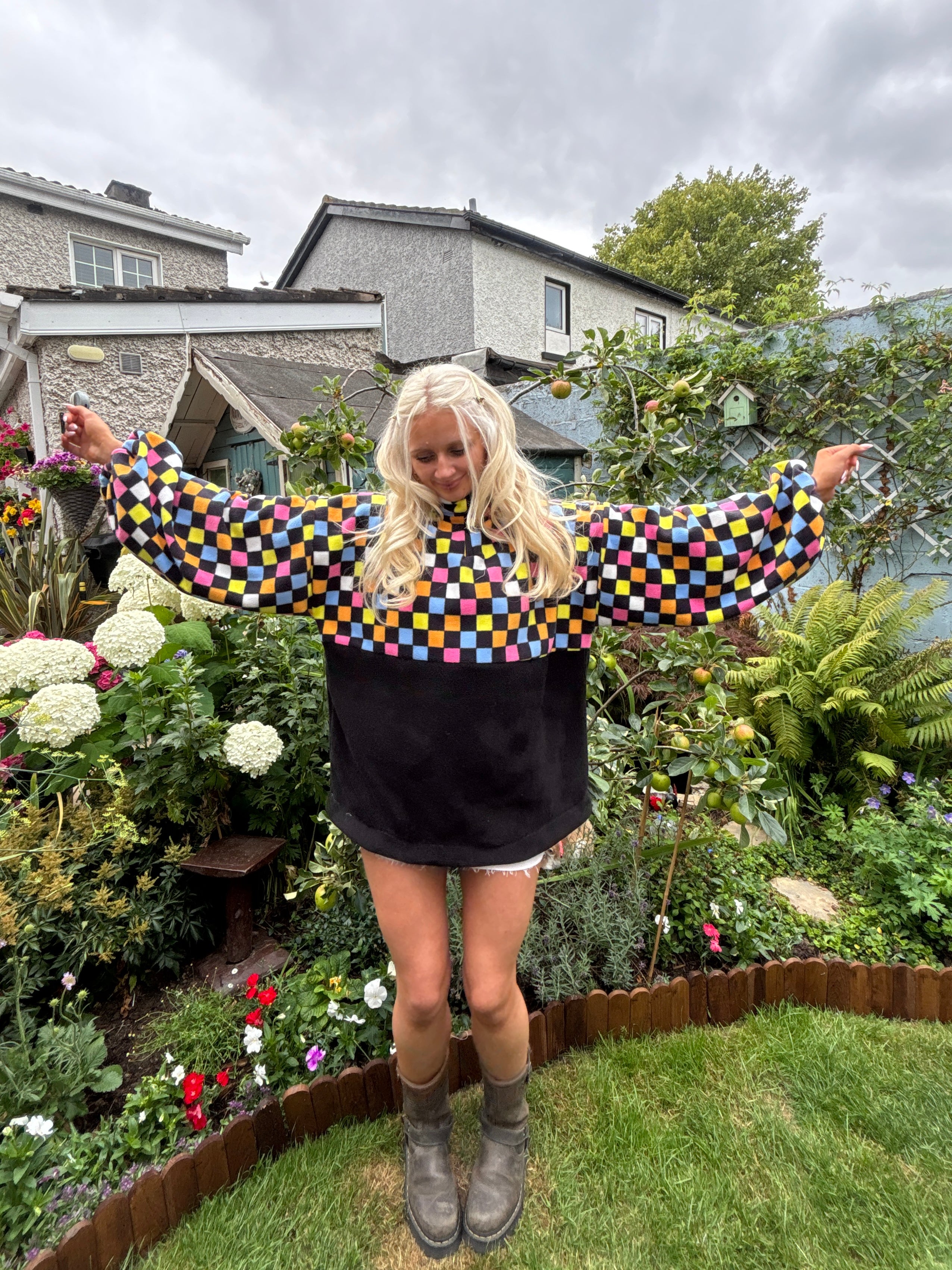 Checkered Fleece M/L