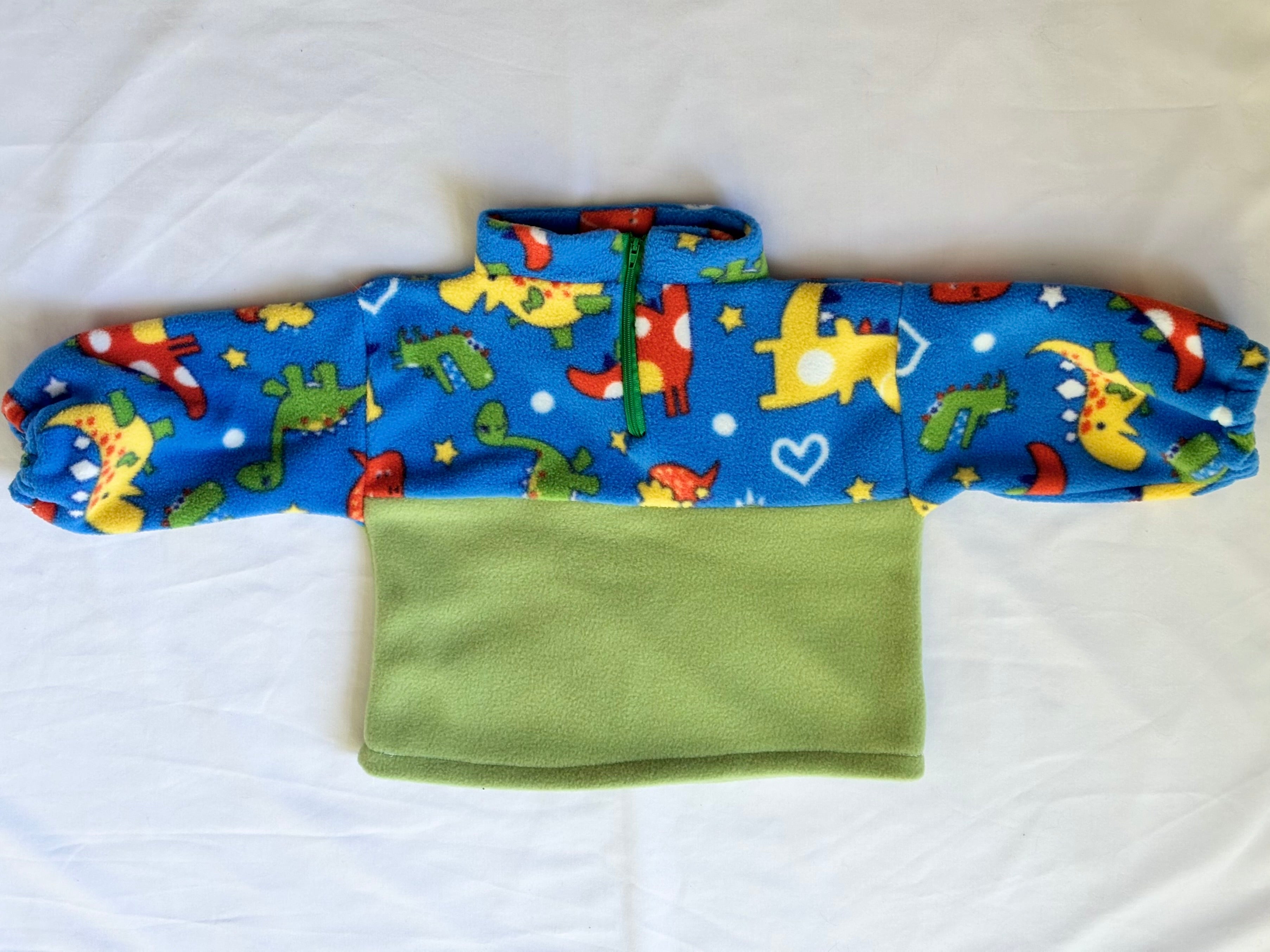 Dinosaur Blue Baby Fleece